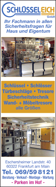 Schlüssel Eich Frankfurt Schlösser, Tresore, Sicherheitstechnik
